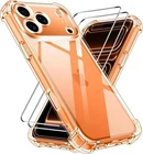 Case For iPhone 17e 17 Pro Max 16 15 14 Clear Gel Phone Cover+Screen Protector